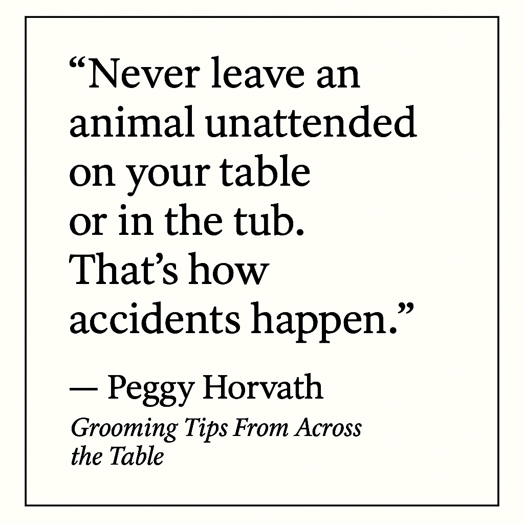 NEW RELEASE: Grooming Tips from Across the Table