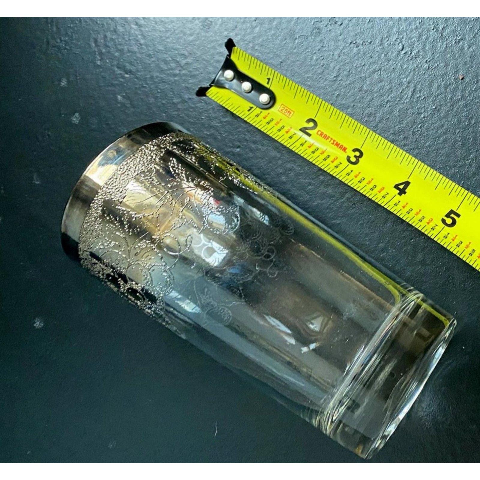 6 MCM Dorothy Thorpe Silver Fade Grape Highball Glasses - Vintage Barware